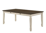 Fedele - Dining Table - Weathered Oak & Cream - R&R Furniture Gallery (Fountain Valley, CA)