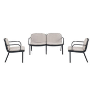 Luna - Outdoor Patio 3 Pieces Chat Set - R&R Furniture Gallery (Fountain Valley, CA)