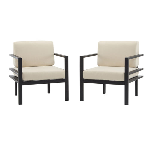 Modern Outdoor Lounge Chair With Aluminum Frame And Weather Resistant Cushions - R&R Furniture Gallery (Fountain Valley, CA)