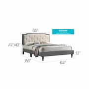 Bed (All in One Box) - Two Tone - R&R Furniture Gallery (Fountain Valley, CA)