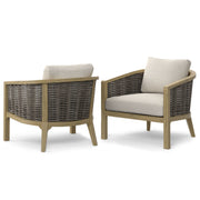 Parkside - Outdoor Conversation Chair (Set of 2) - Natural - R&R Furniture Gallery (Fountain Valley, CA)