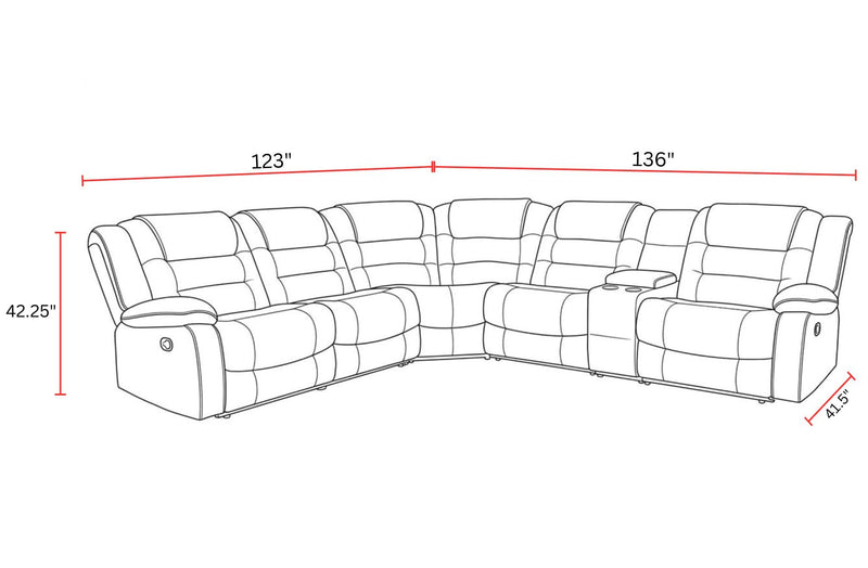 Bolton - Modular Reclining Sectional