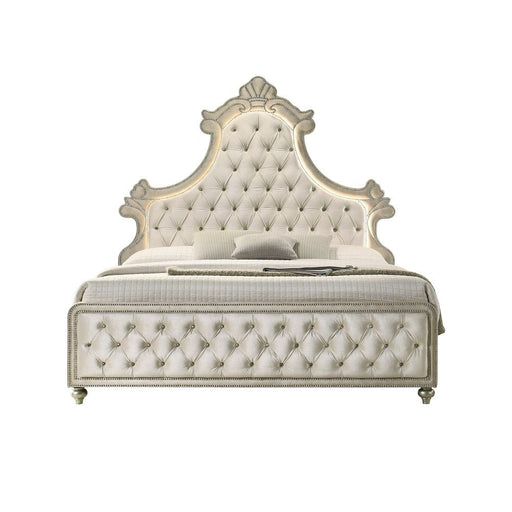 Lucienne - Bed With LED - R&R Furniture Gallery (Fountain Valley, CA)