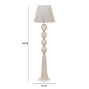 Samba - Cotton Floor Lamp - White - R&R Furniture Gallery (Fountain Valley, CA)
