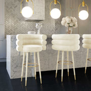 Betty - Velvet Counter Stool - R&R Furniture Gallery (Fountain Valley, CA)