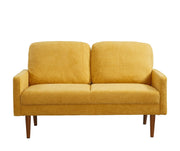 Loveseat Sofa, European Style With Sleek Design, Modern & Vintage Flair, Upholstered 2 Seater Couch - R&R Furniture Gallery (Fountain Valley, CA)