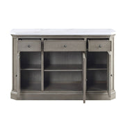 Zumala - Server - Marble Top & Weathered Oak - R&R Furniture Gallery (Fountain Valley, CA)