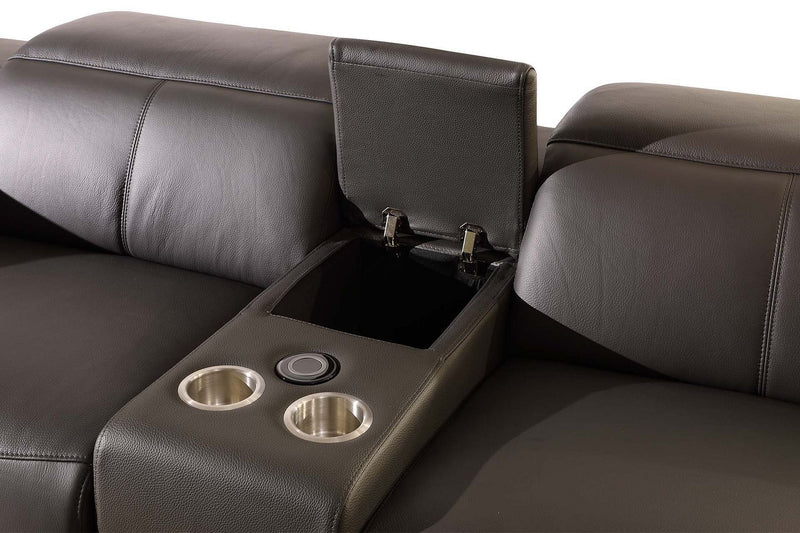 9762 - 7-Piece Modular Power Reclining Sofa, Loveseat And Chair Set With 6 Power Recliners In