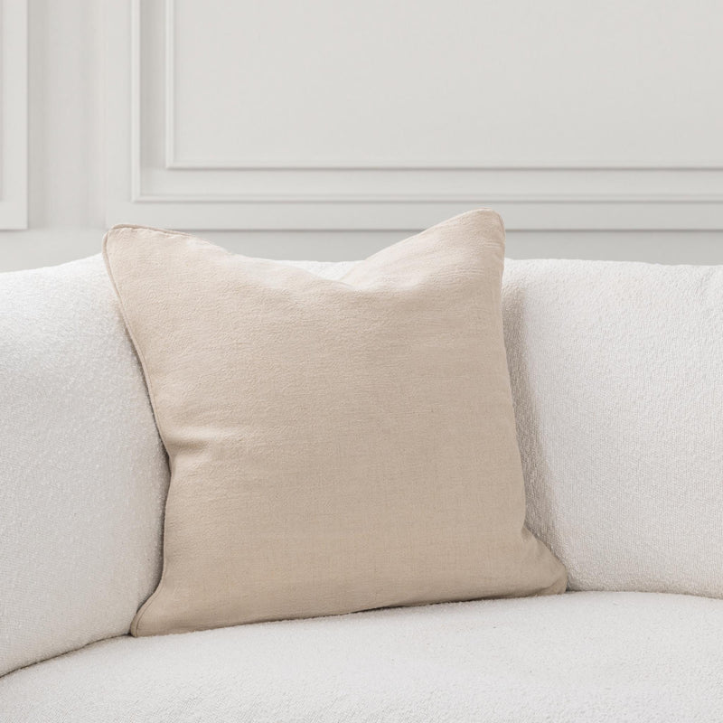 Classic Home Bedford SLD Linen Pillow, accent pillow with textured linen fabric and subtle neutral tones.