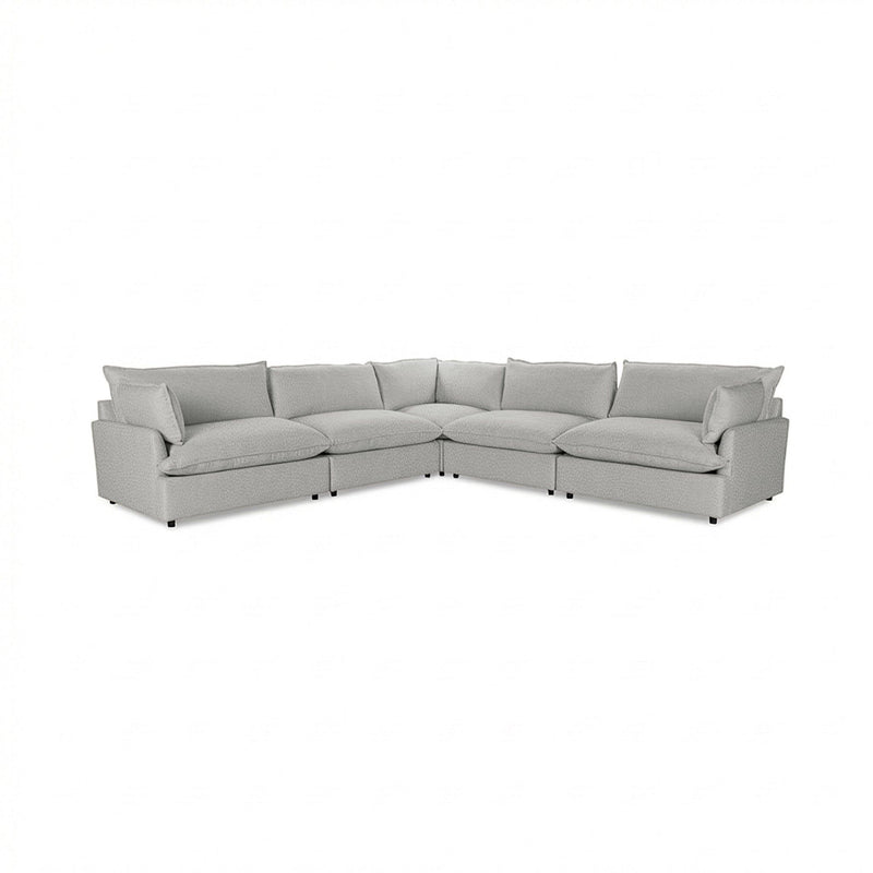 Classic Home Caplan modular sectional sofa with plush cushions and modern design, shown in a stylish living room setting.