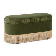 Serena - Contemporary Design Oval Storage Bench Ottoman - R&R Furniture Gallery (Fountain Valley, CA)