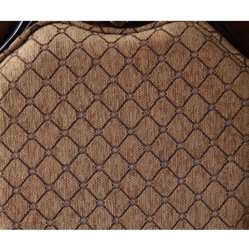 Chateau De Ville - Side Chair (Set of 2) - Fabric & Espresso - R&R Furniture Gallery (Fountain Valley, CA)