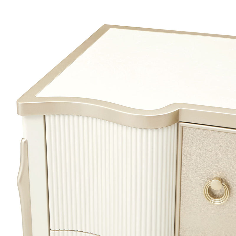La Marisia - Nightstand - Creamy Pearl - R&R Furniture Gallery (Fountain Valley, CA)