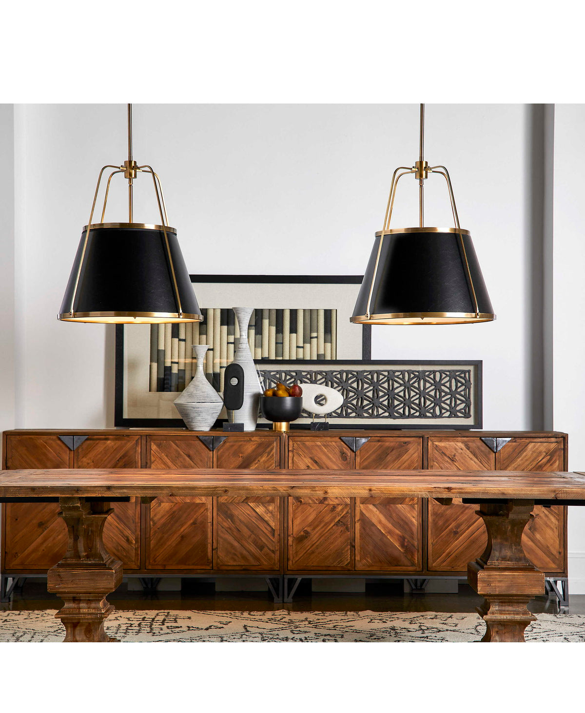 Leather Classic - 4 Light Pendant