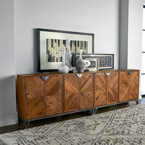 Lucas - Sideboard - Black / Woodtone