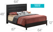 Transitional Modern Design Bed - R&R Furniture Gallery (Fountain Valley, CA)