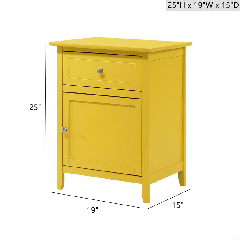 1 Drawer / 1 Door Nightstand - R&R Furniture Gallery (Fountain Valley, CA)