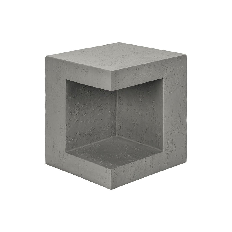 Contemporary square accent table by 8th Street, suitable for indoor or outdoor use, with a sleek modern design and sturdy construction.