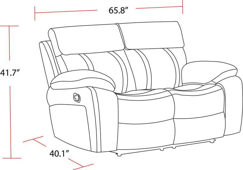 Theon - Manual Glider Reclining Sofa Set - R&R Furniture Gallery (Fountain Valley, CA)