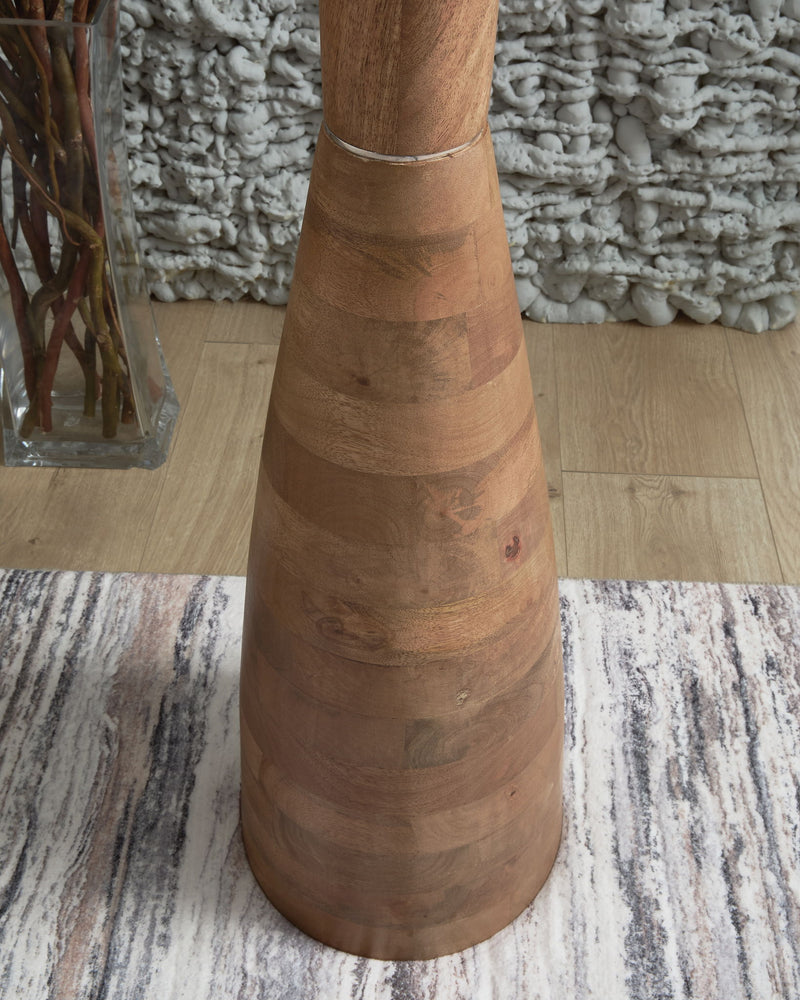 Ailsa - Wood Floor Lamp - Natural Brown - R&R Furniture Gallery (Fountain Valley, CA)