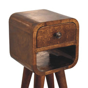 Mini California Curved Nightstand Wth Lower Slot - R&R Furniture Gallery (Fountain Valley, CA)