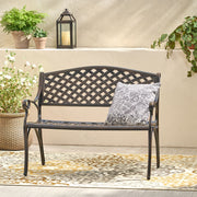 Spencer - Cast Bench - Copper - R&R Furniture Gallery (Fountain Valley, CA)