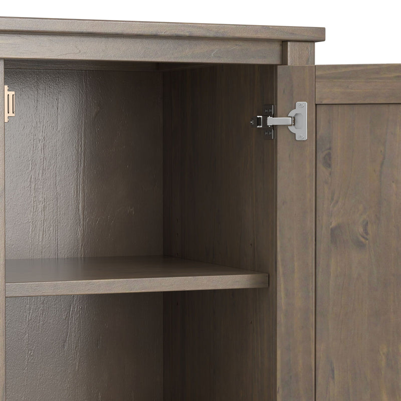Ela - Medium TV Stand - Smoky Brown - R&R Furniture Gallery (Fountain Valley, CA)