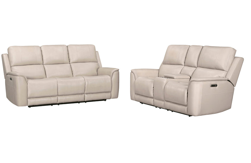 Parker Living Easton Zero Gravity Power Reclining 3-piece sofa set with plush cushions and modern design in a stylish living room.