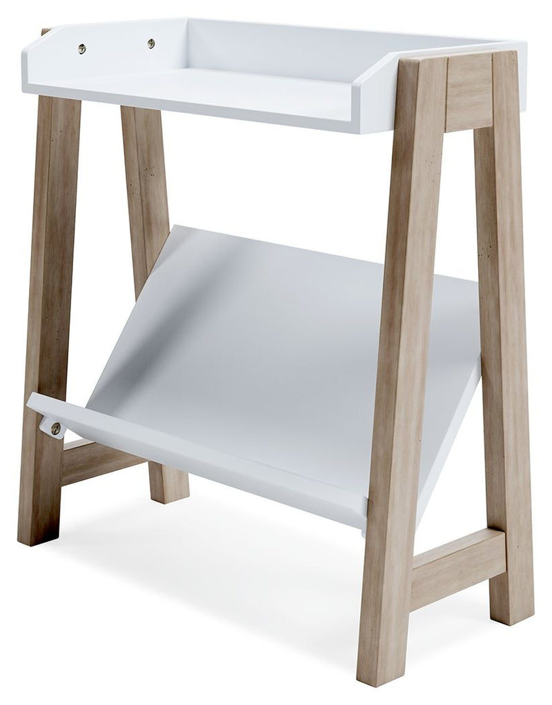 Blariden - Small Bookcase - White / Tan - R&R Furniture Gallery (Fountain Valley, CA)