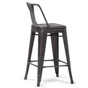 Rayne - Curved Back Metal Stool (Set of 2) - R&R Furniture Gallery (Fountain Valley, CA)