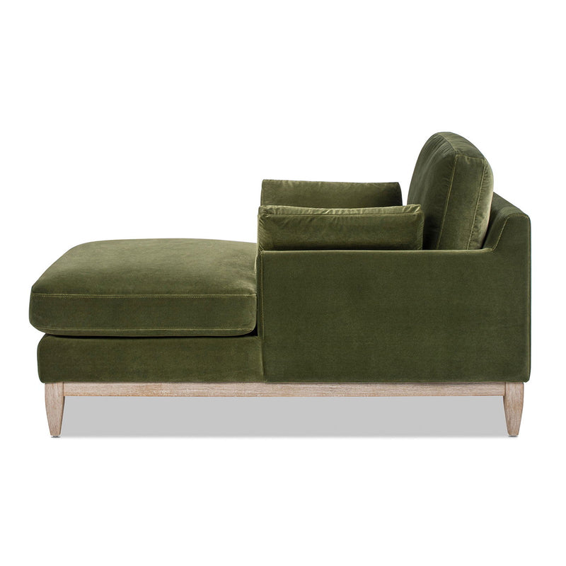 Pasadena - Modern Farmhouse Chaise Lounge Chair - Olive Green - R&R Furniture Gallery (Fountain Valley, CA)