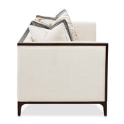Belmont Place - Sofa - Cream / Espresso - R&R Furniture Gallery (Fountain Valley, CA)