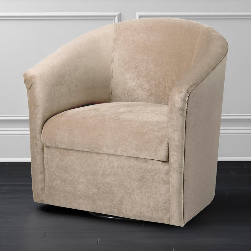 Eden - Swivel Chair With Upholstery And Hardwood Frame - R&R Furniture Gallery (Fountain Valley, CA)
