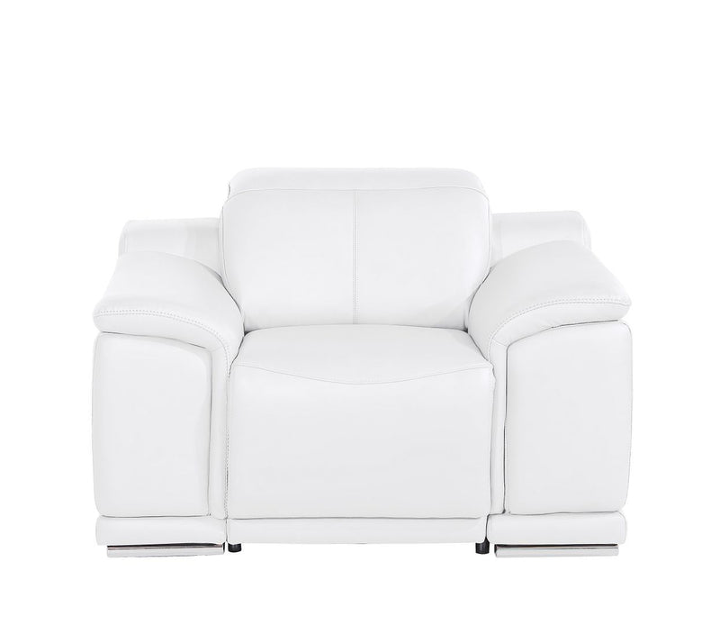 2679 - Power Reclining Chair With Power Headrest In Genuine Leather - Beige
