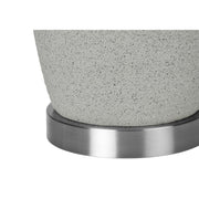Modern ceramic gray table lamp by 8th Street with a sleek design, perfect for contemporary home or office lighting.