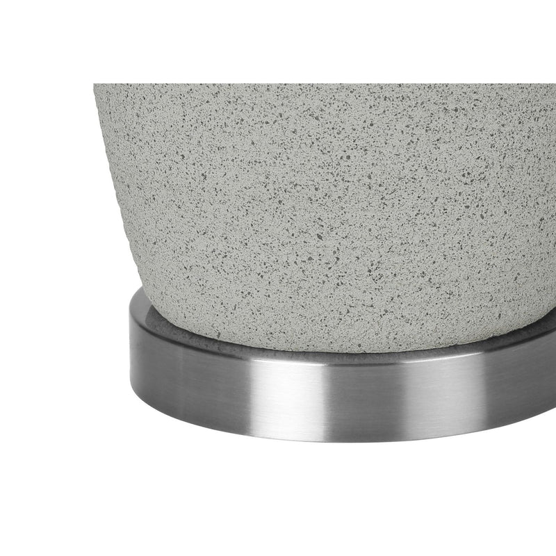 Modern ceramic gray table lamp by 8th Street with a sleek design, perfect for contemporary home or office lighting.