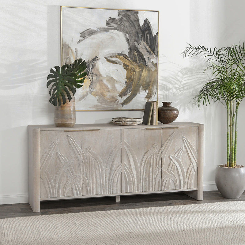 Ledro - Wood 4 Door Buffet - R&R Furniture Gallery (Fountain Valley, CA)