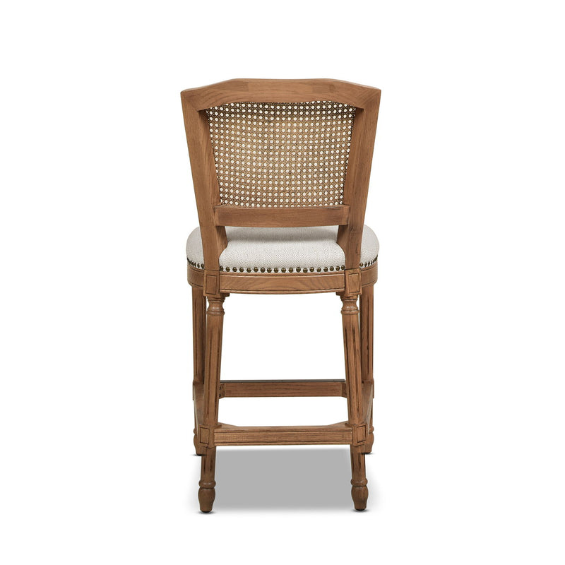 Triomphe - Rattan Wicker High Back Armless Counter Bar Stool - R&R Furniture Gallery (Fountain Valley, CA)