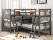 L Shaped Bunk Bed With Ladder - R&R Furniture Gallery (Fountain Valley, CA)