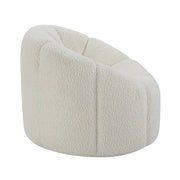 Osmash - Chair With Swivel - White Teddy Sherpa - R&R Furniture Gallery (Fountain Valley, CA)