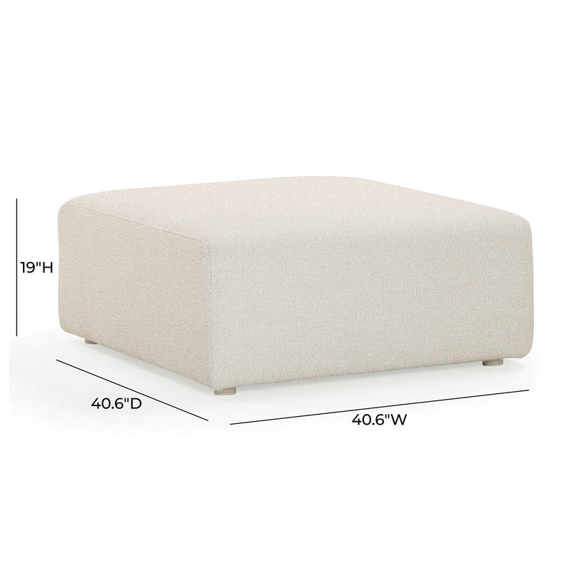 Hangover - Outdoor Ottoman - Cream - R&R Furniture Gallery (Fountain Valley, CA)