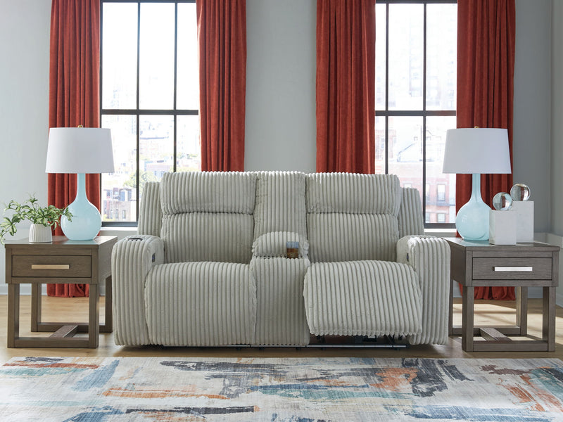Forest Lake - Power Reclining Loveseat With Console / Adj Headrest - R&R Furniture Gallery (Fountain Valley, CA)