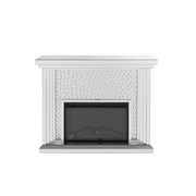 Nysa - 40" Fireplace - Mirrored & Faux Crystals - R&R Furniture Gallery (Fountain Valley, CA)