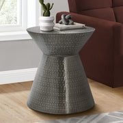 Drum Accent Side Table, Contemporary & Modern Elegant Design - R&R Furniture Gallery (Fountain Valley, CA)