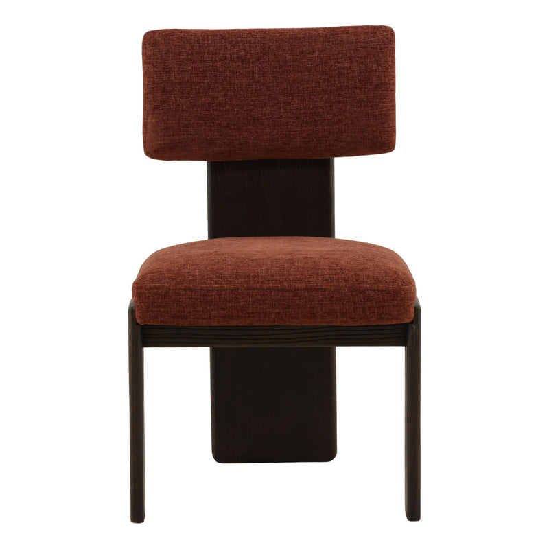 Zared - Dining Chair (Set of 2) - Rust And Dark Brown
