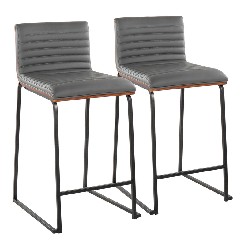Mason Mara - Contemporary Fixed Height Quality Counter Stool (Set of 2) - R&R Furniture Gallery (Fountain Valley, CA)