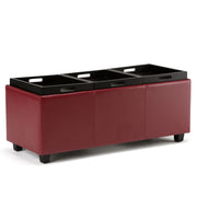 Avalon - Upholstered Storage Ottoman - R&R Furniture Gallery (Fountain Valley, CA)