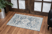 Noble - 5'3" X 7'3" Area Rug - Blue, Polyester - R&R Furniture Gallery (Fountain Valley, CA)