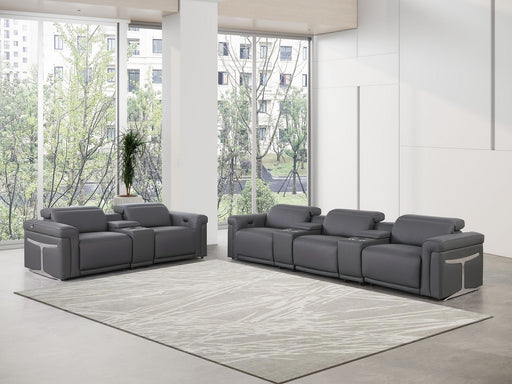 1126 - 8-Piece Modular Power Reclining Sofa & Loveseat Set In With 5 Power Recliners & Power Headrests - R&R Furniture Gallery (Fountain Valley, CA)