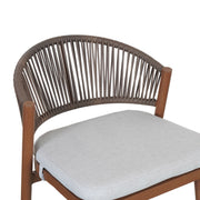 Outdoor Bar Height Metal Frame Counter Stools With Scallop Shaped Backrest & Water Resistant Cushions - R&R Furniture Gallery (Fountain Valley, CA)